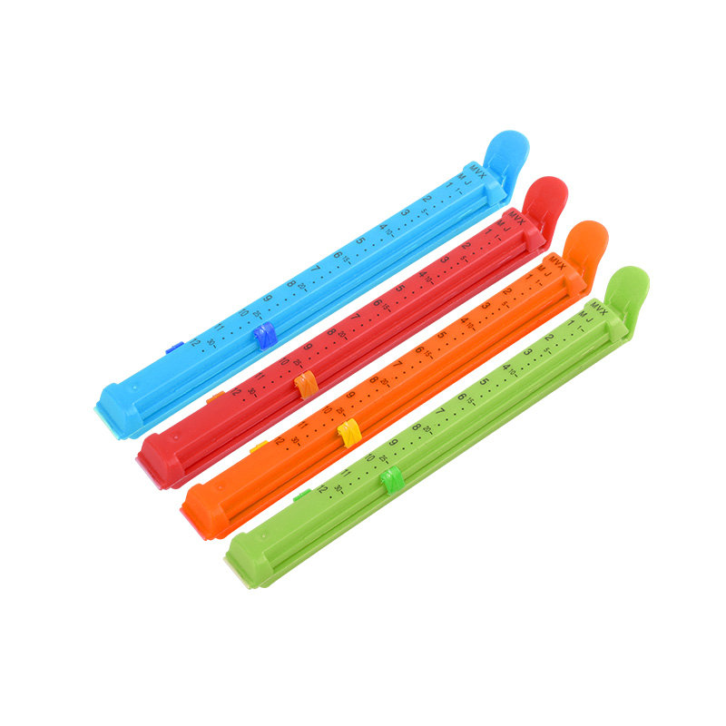 QM 16cm hot sale day markings plastic bag closure clip plastic bread bag clip with date