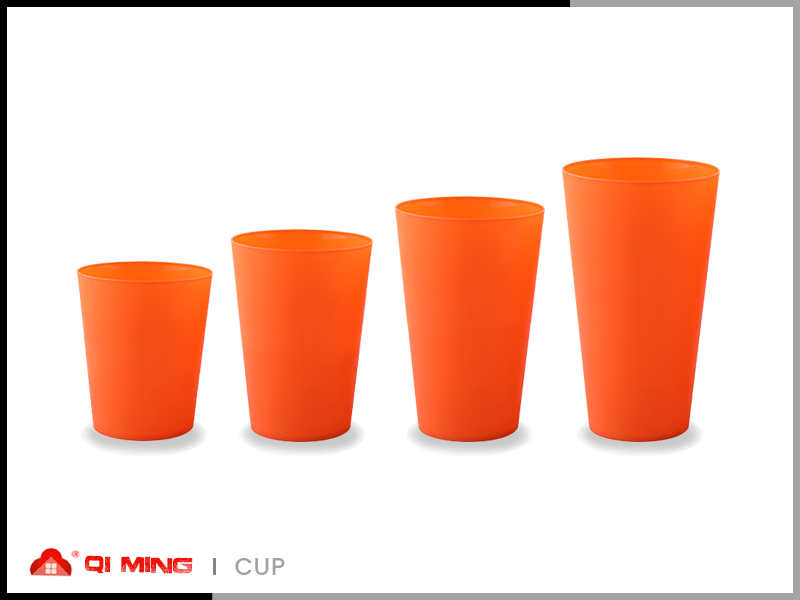 Colored plastic cup